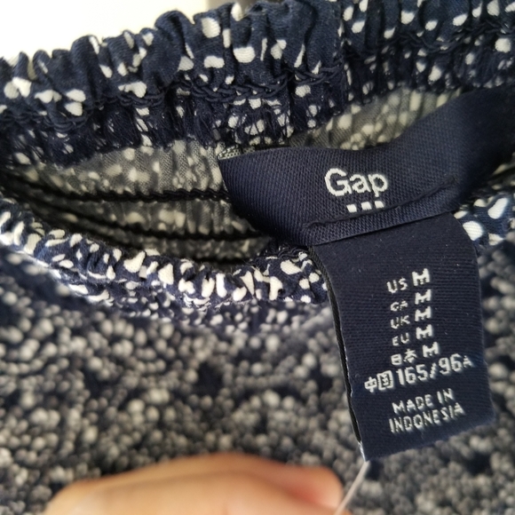 Gap NWT Blue and White Maxi Dress w/ Elastic Top - Picture 8 of 12